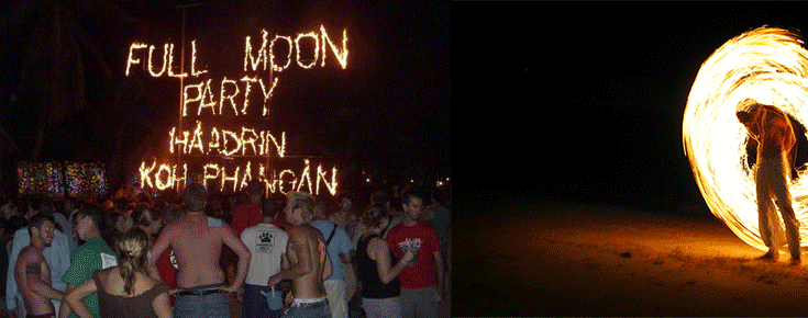 Full Moon Party on Ko Phangan, Thailand